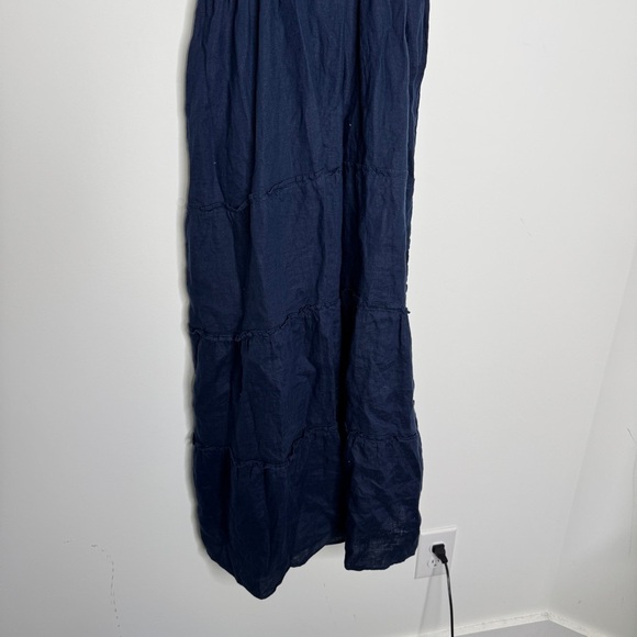 Quince Midnight Blue Textured Midi Dress XL - Picture 7 of 7